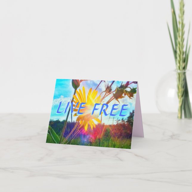 CARTE 3LIVE FREE GREETING CARD (Devant)