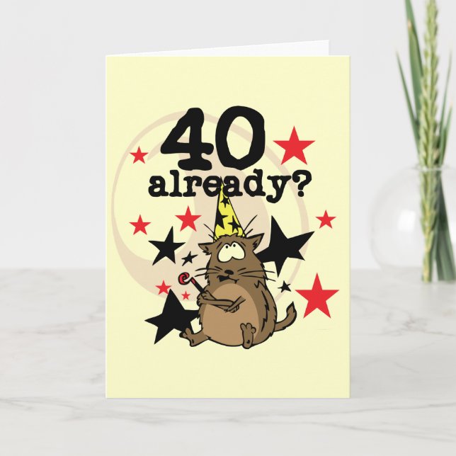 Carte 40 Anniversaire déjà (Devant)