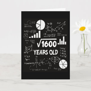 Carte 40 Ans Enseignant de mathématiques Anniversaires 4