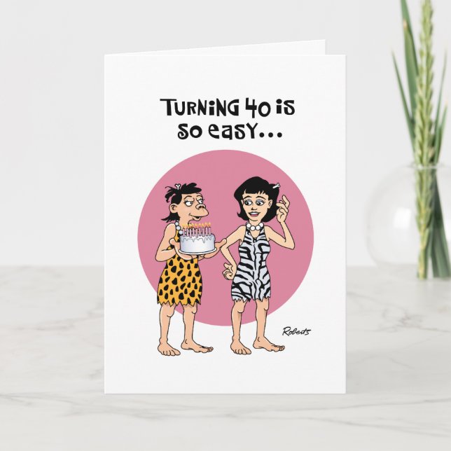 Carte 40 est si facile Anniversaire (Devant)