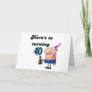 Carte 40 T-shirts et cadeaux d'anniversaire