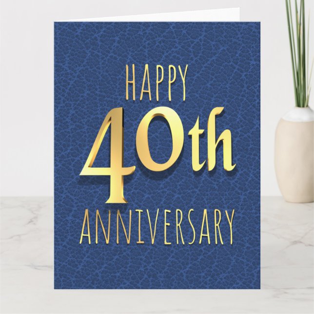 Carte 40e anniversaire (Devant)