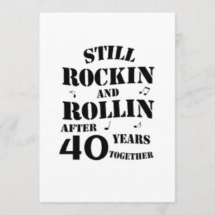 Carte 40e anniversaire - 40 ans Couples