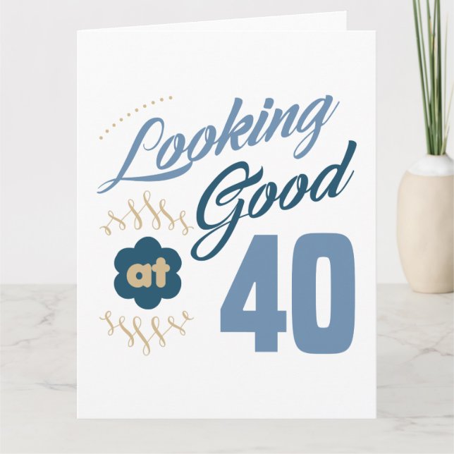 Carte 40e anniversaire A l'air bon (Devant)