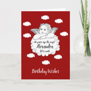 Carte 40e anniversaire Christian Angel Croire la foi Bib