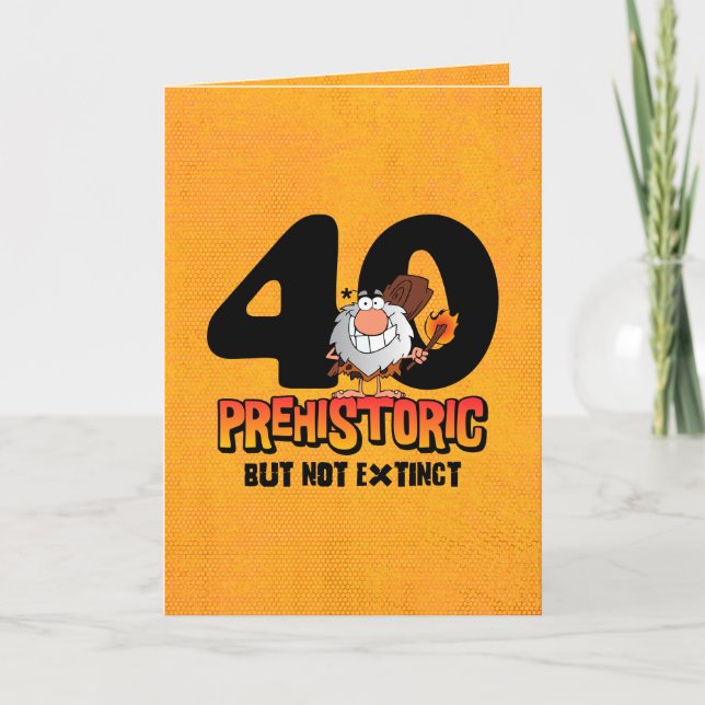 Carte 40e anniversaire de la préhistoire (Devant)