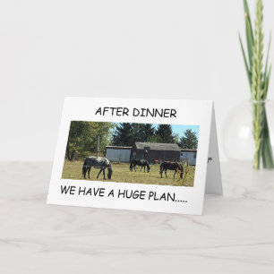 Carte **40e ANNIVERSAIRE** LES CHEVAUX DE TEMPS DE PLAIS