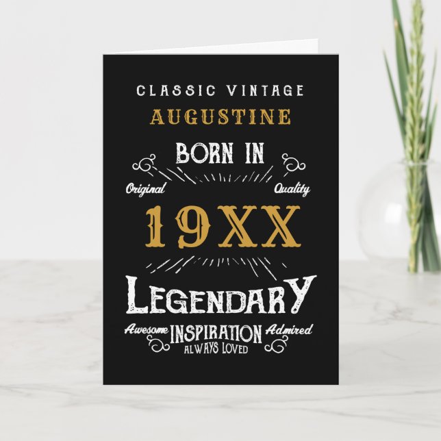 Carte 40e anniversaire personnalisé (Devant)
