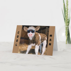 Carte **40e ANNIVERSAIRE** SOUHAITE DE "VACHE COOL"