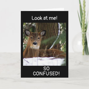 Carte "40e ANNIVERSAIRE SOUHAITE" D'UN CERF