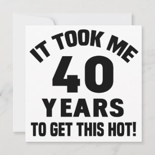 Carte 40e Humour d'anniversaire