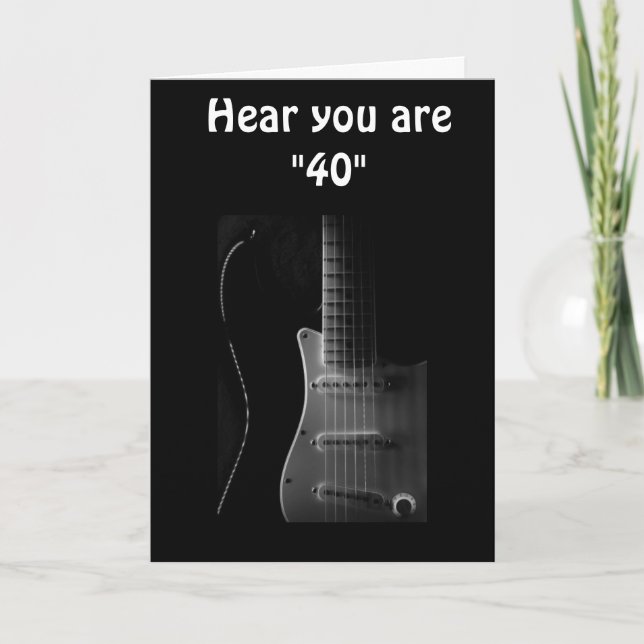 Carte "40ème" ANNIVERSAIRE HUMOUR-PARI VOUS POUVEZ "ENCO (Devant)