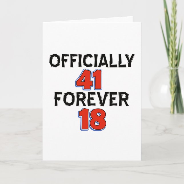 Carte 41e anniversaire (Devant)