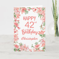 42e anniversaire Peach Peonies rose Aquarelle Flor
