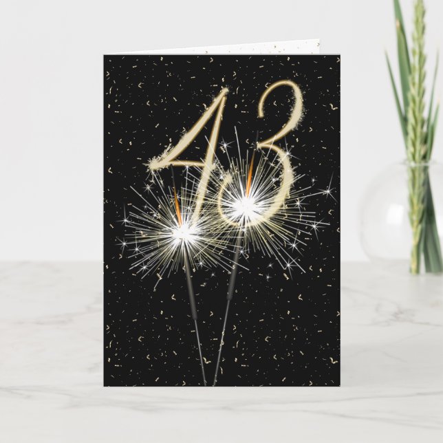 Carte 43e anniversaire du mariage (Devant)