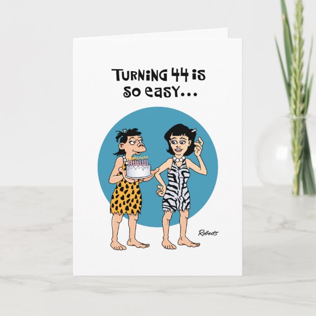 Carte 44 ans Salutation d'anniversaire (Devant)