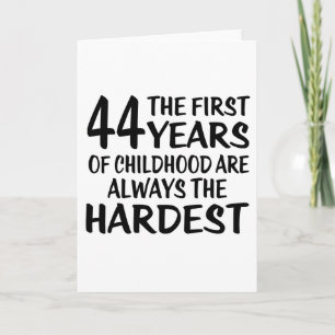 Carte 44 La première année Anniversaire Designs