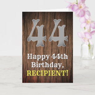 Carte 44e anniversaire : Pays inspiré par l'Ouest Look, 