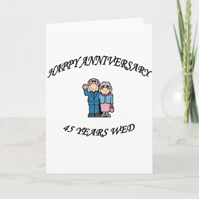 Carte 45e ANNIVERSAIRE (Devant)