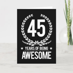 Carte 45e anniversaire (45 ans d'être génial)