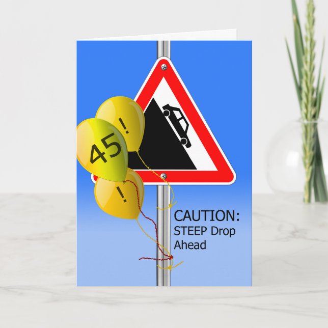 Carte 45e anniversaire au-dessus de la colline Signal, B (Devant)