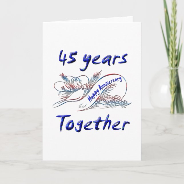 Carte 45ème. Anniversaire (Devant)