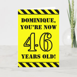 Carte 46e anniversaire : Jeu de style graphique, Nom per