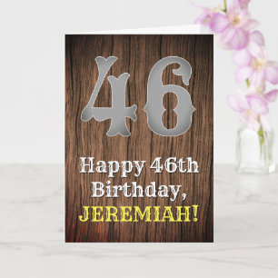 Carte 46e anniversaire : Pays inspiré par l'Ouest Look, 
