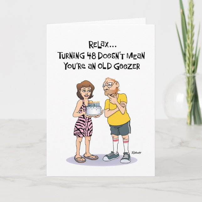 Carte 48e anniversaire de Geezer (Devant)