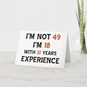 Carte 49e anniversaire