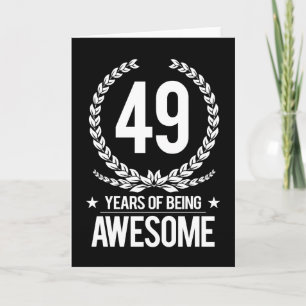 Carte 49e anniversaire (49 ans d'être génial)