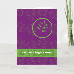 Carte 4 Anniversaire de la dépendance de jour en jour