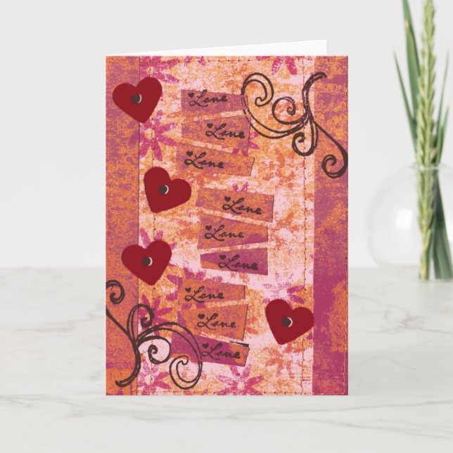 Carte 4 coeurs 9 amours (Devant)