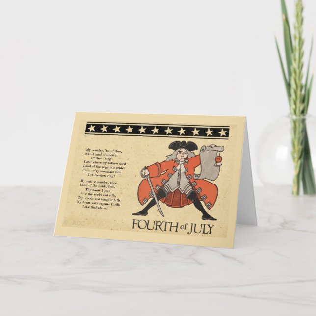 Carte 4 juillet (Devant)