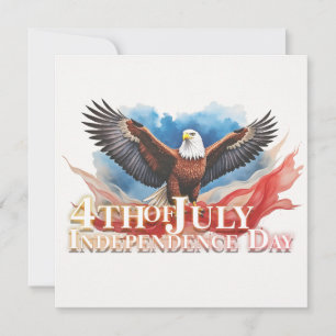 Carte 4 juillet Aigle – Conception d'art patriotique