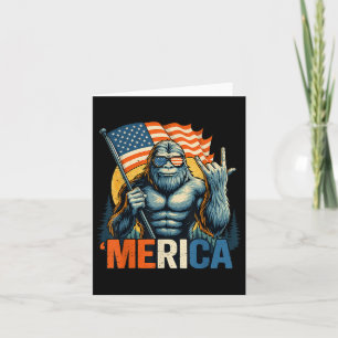 Carte 4 juillet Bigfoot Merica Rock États-Unis