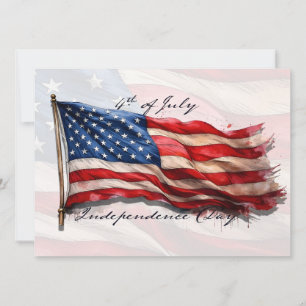 Carte 4 juillet - Célébrer avec le drapeau américain