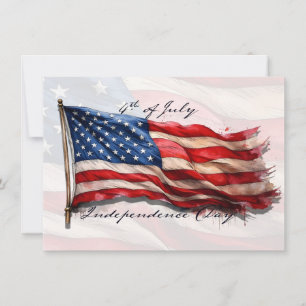 Carte 4 juillet - Célébrer avec le drapeau américain
