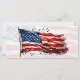 Carte 4 juillet – Célébrez avec le drapeau américain