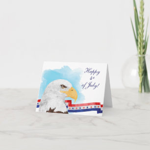 Carte 4 juillet d'aigle patriotique