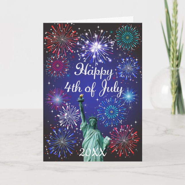 Carte 4 juillet heureux (Devant)