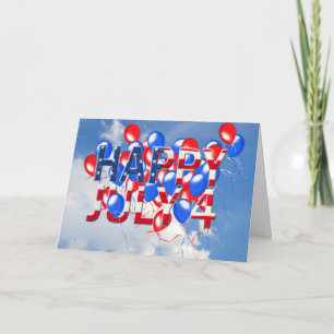 Carte 4 juillet heureux