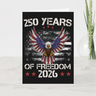 Carte 4 juillet patriotique 250e anniversaire 250 ans 