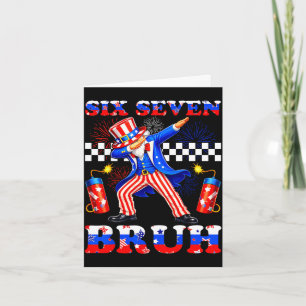Carte 4 juillet six sept bruh oncle sam dabbing 67