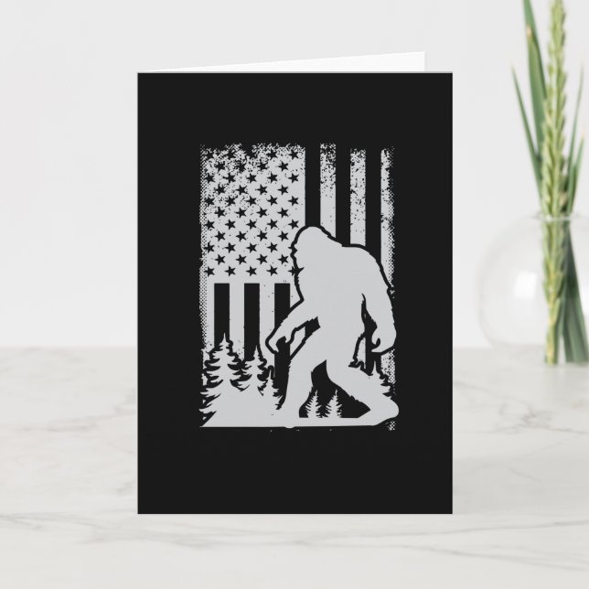 Carte 4 juillet USA Celebration Bigfoot 1776 (Devant)