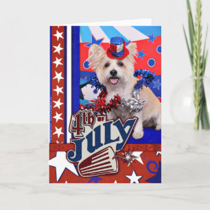 Carte 4 juillet - Westie X - Madame