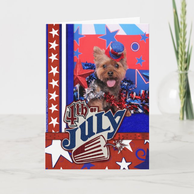 Carte 4 juillet - Yorkie - Jake (Devant)