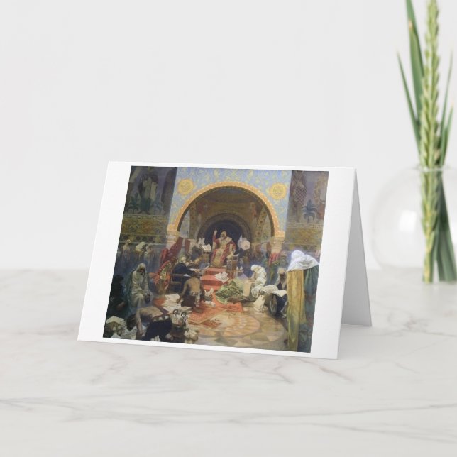 Carte #4 Le tsar Siméon bulgare, Mucha (Devant)