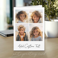 4 photos en collage - Blanc avec type de script