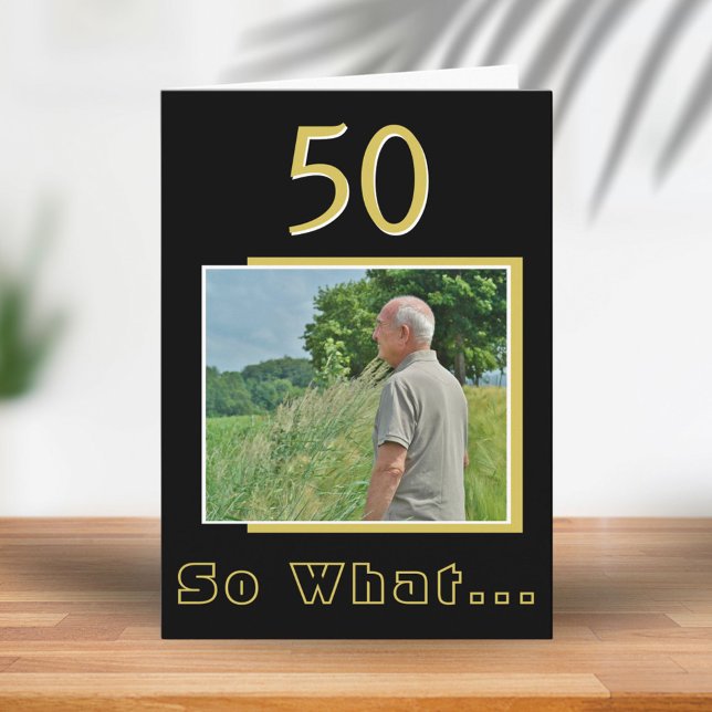 Carte 50 Alors ce drôle Inspirationnel 50e anniversaire  (Créateur téléchargé)